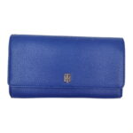 TOMMY HILFIGER Portfel Damski Niebieski Duży Magnes