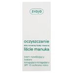 Liście Manuka Oczyszczanie krem nawilżający balans korygująco-ściągający ochrona niska SPF10 50ml