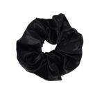 Lilu satynowa gumka do włosów scrunchie Black